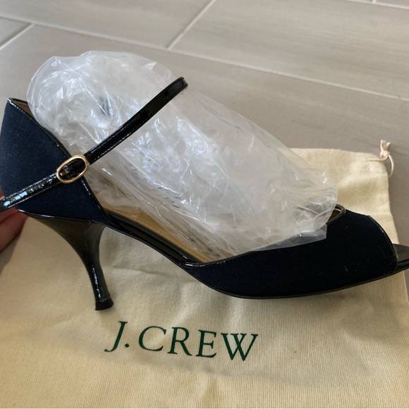 ❗️SOLD❗️J.Crew Ingrid Fabric Peep-Toe Heels - Picture 2 of 7